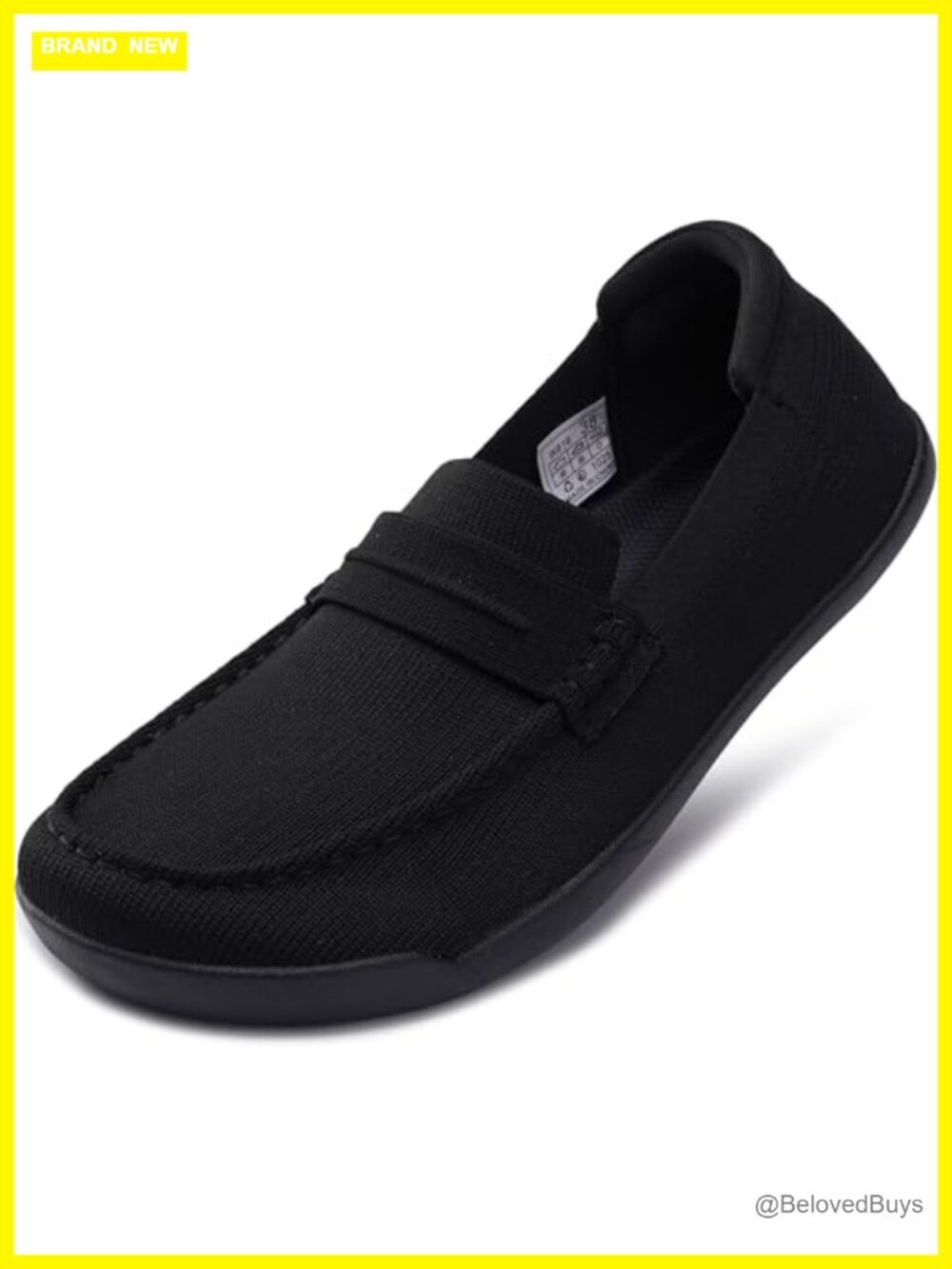 Wide Toe Box Minimalist Knit Slip On Loafers Barefoot Flats Womens
